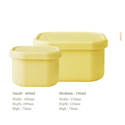 Silicone Container - Cream Yellow