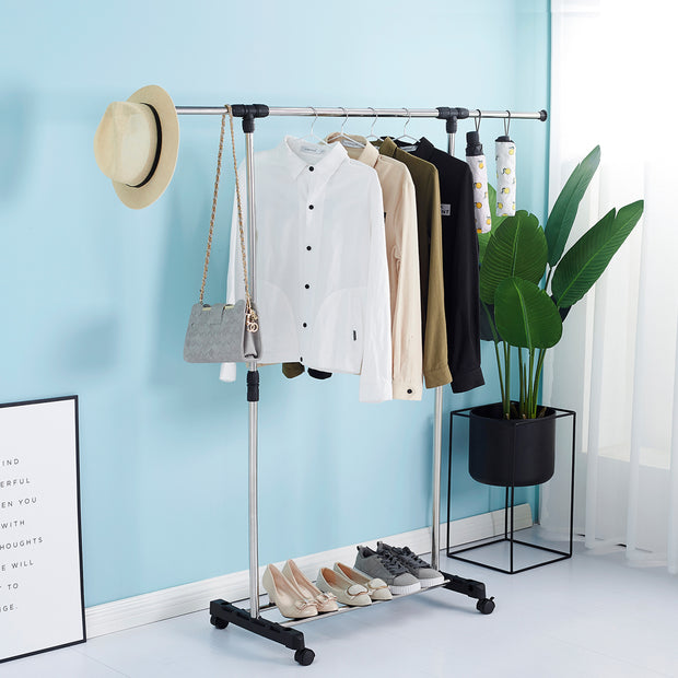 Stainless Steel Single Rod Clothes Rack Nilezs nilezs