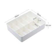 Stackable 10 Grids Box Organizer - White