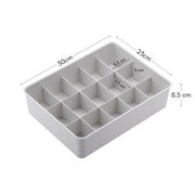 Stackable 15 Grids Box Organizer - Grey