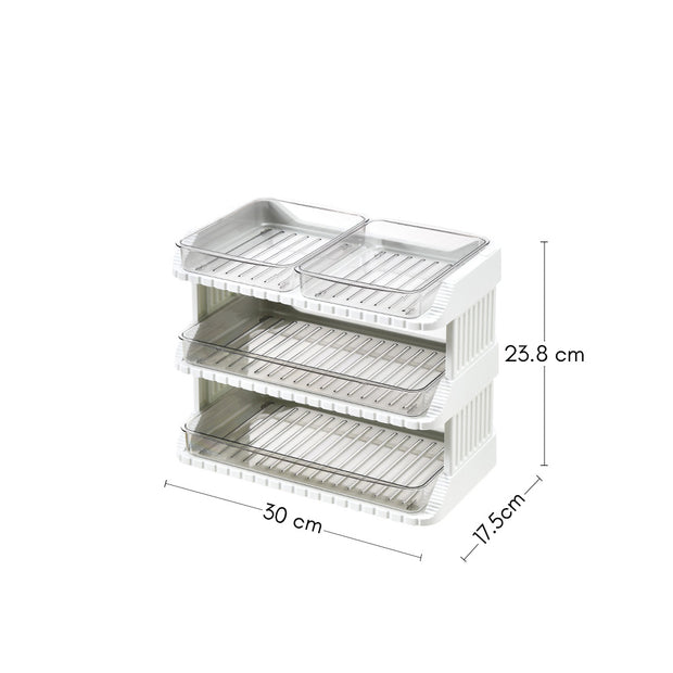 Multi Layer Steamboat Tray - White