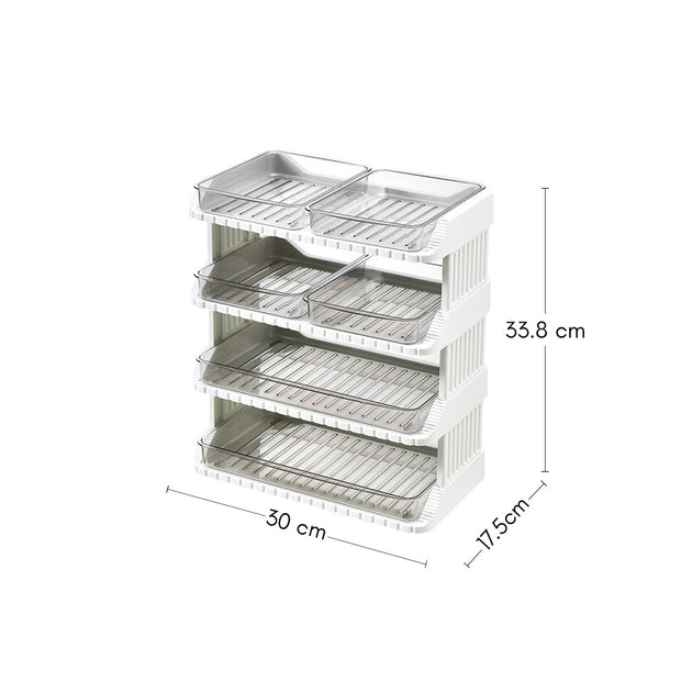 Multi Layer Steamboat Tray - White