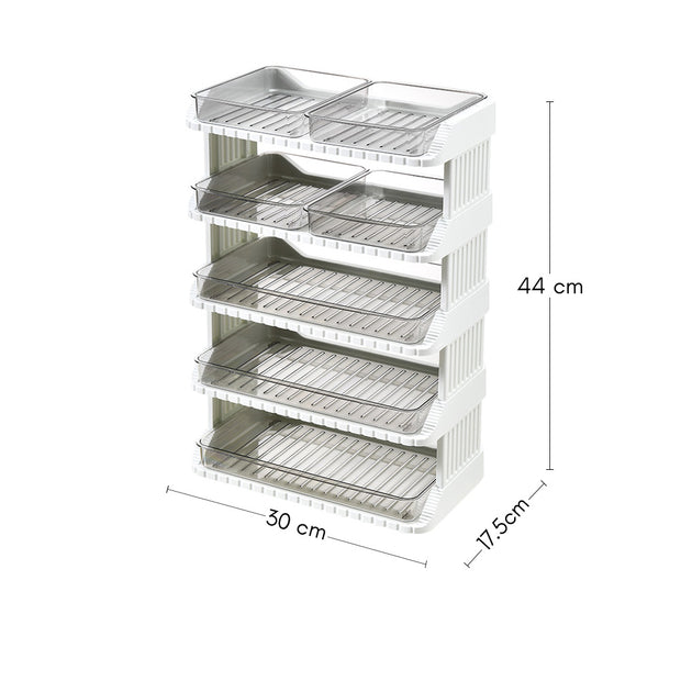 Multi Layer Steamboat Tray - White