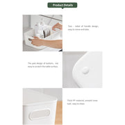 3pcs Ivory White Storage Boxes