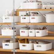 3pcs Ivory White Storage Boxes