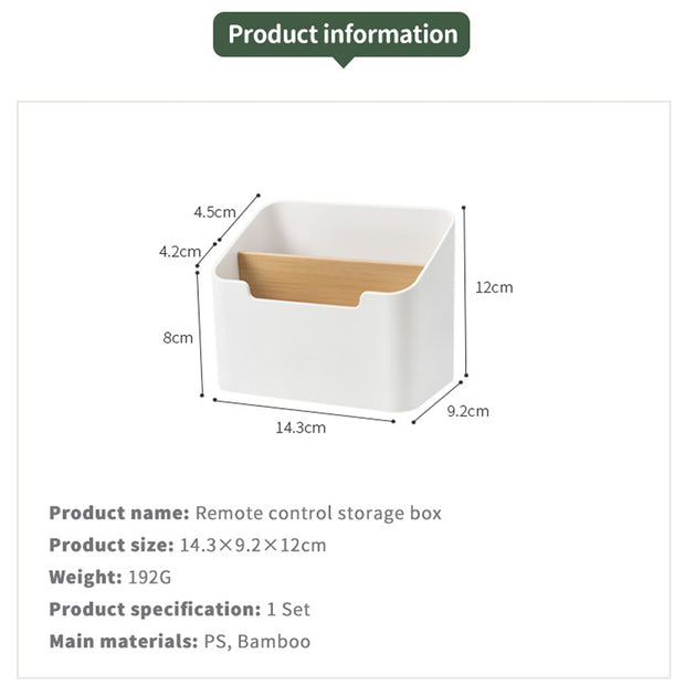 Storage Organizer with Bamboo Divider