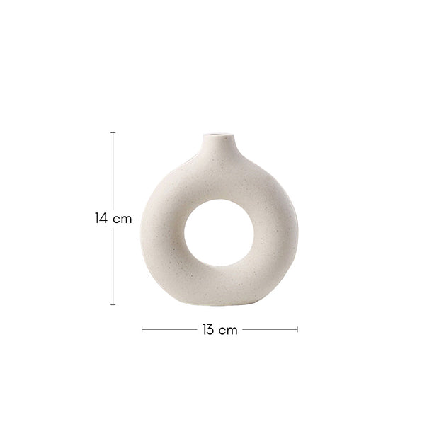 White Ceramic Vase - Small