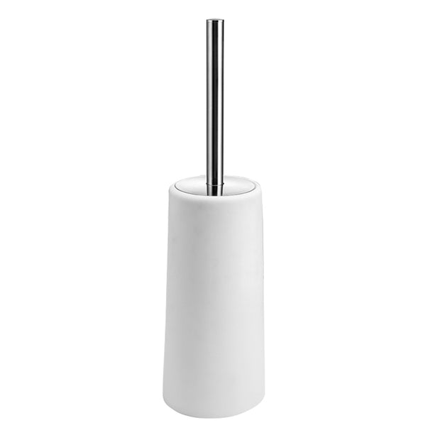 White Toilet Brush with Holder