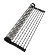 Black Kitchen Sink Rack Roll Up