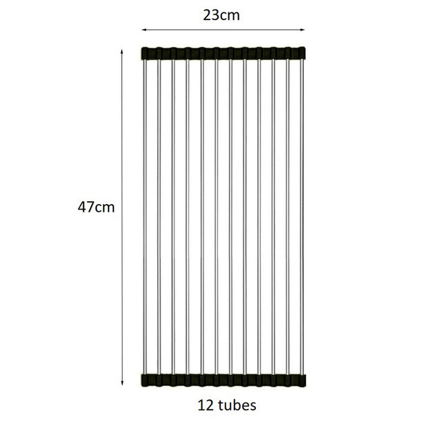 Kitchen Sink Rack Roll - Black