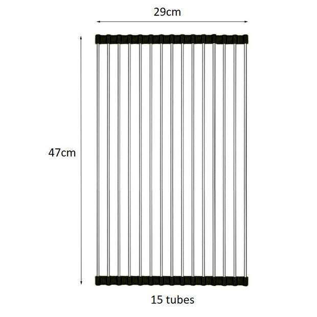 Kitchen Sink Rack Roll - Black