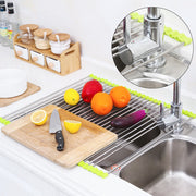 Green Kitchen Sink Rack Roll on Basin