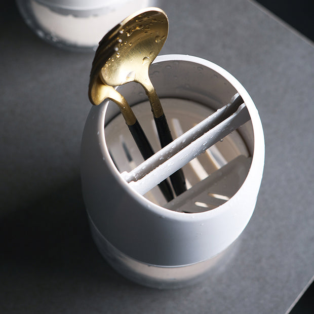 Circular Utensil Holder - Grey