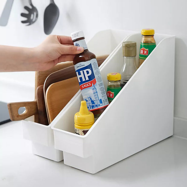 Kitchenware Organizer Box with Wheels - Oblique
