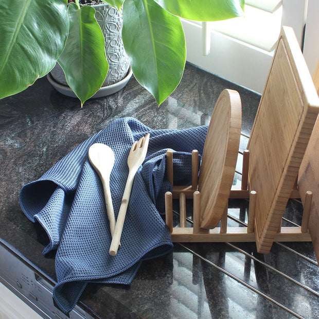 White Magic Eco Cloth Tea Towel - Denim
