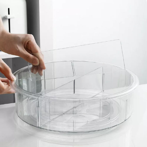 Clear Lazy Susan with Seperator